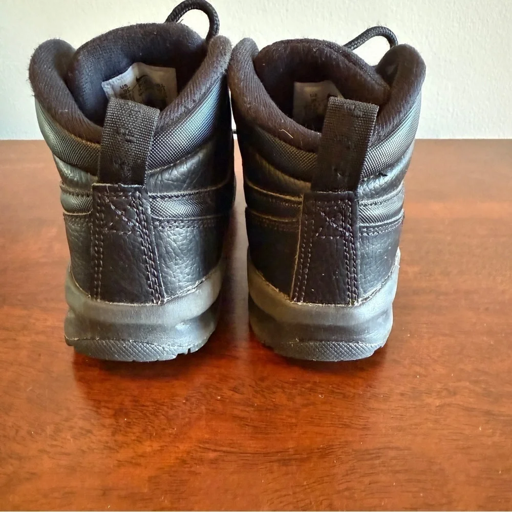 Nike Kids Black Leather Boots Size Toddler 9